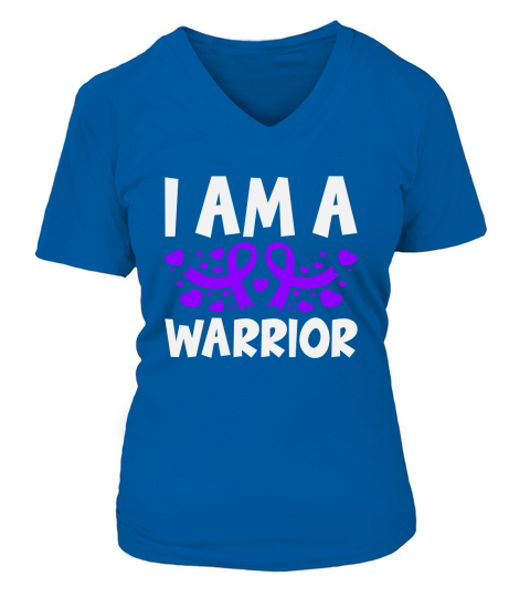 I Am A Warrior V-neck T-Shirt Woman