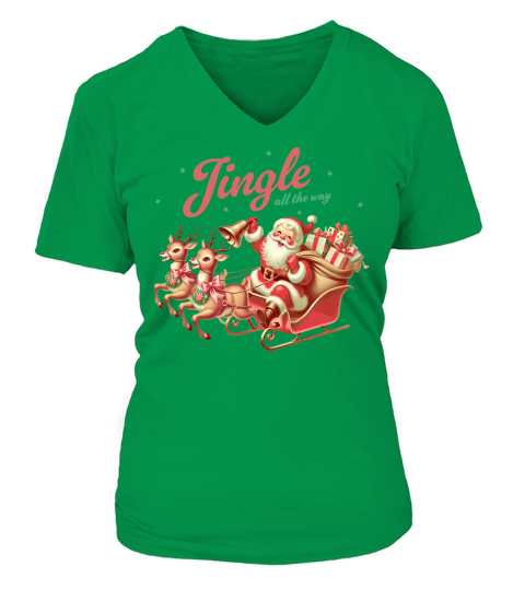 Jingle all the way V-neck T-Shirt Woman