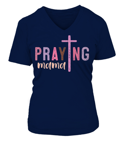 Praying mama V-neck T-Shirt Woman