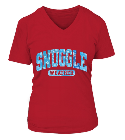 snuggle weather 1 V-neck T-Shirt Woman