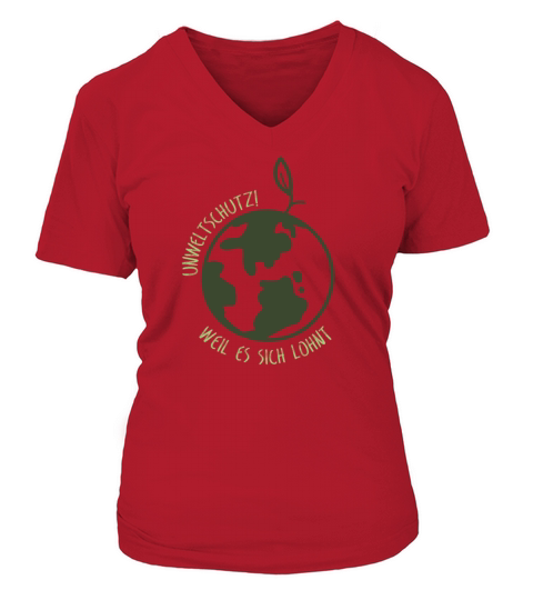 tree conservationEnvironmental Protection Recyclin V-neck T-Shirt Woman