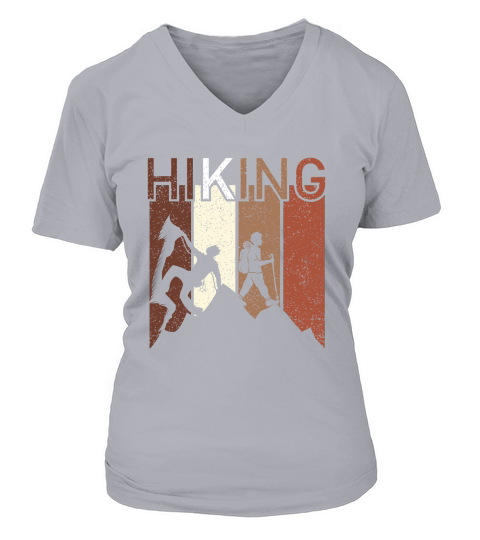 Vintage Hiking V-neck T-Shirt Woman