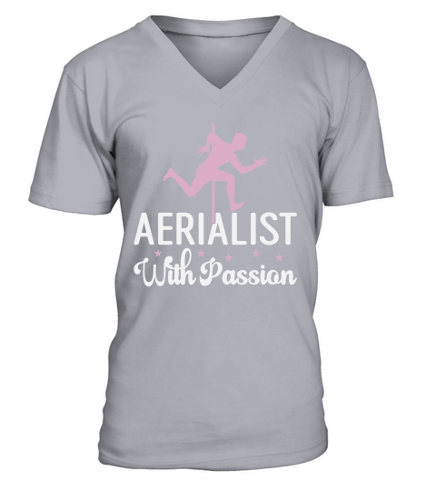 Aerialist With Passion V-Neck T-shirt