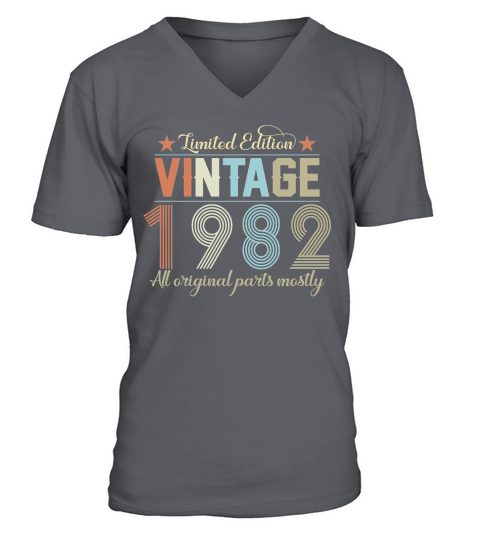 Birthday   Limited Edition Vintage 1982 V-Neck T-shirt