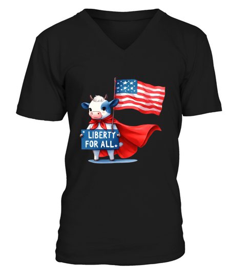 Liberty for all liberty for all 02 V-Neck T-shirt