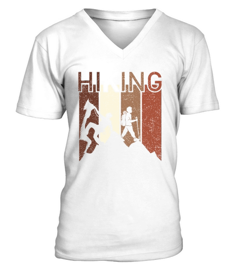 Vintage Hiking V-Neck T-shirt