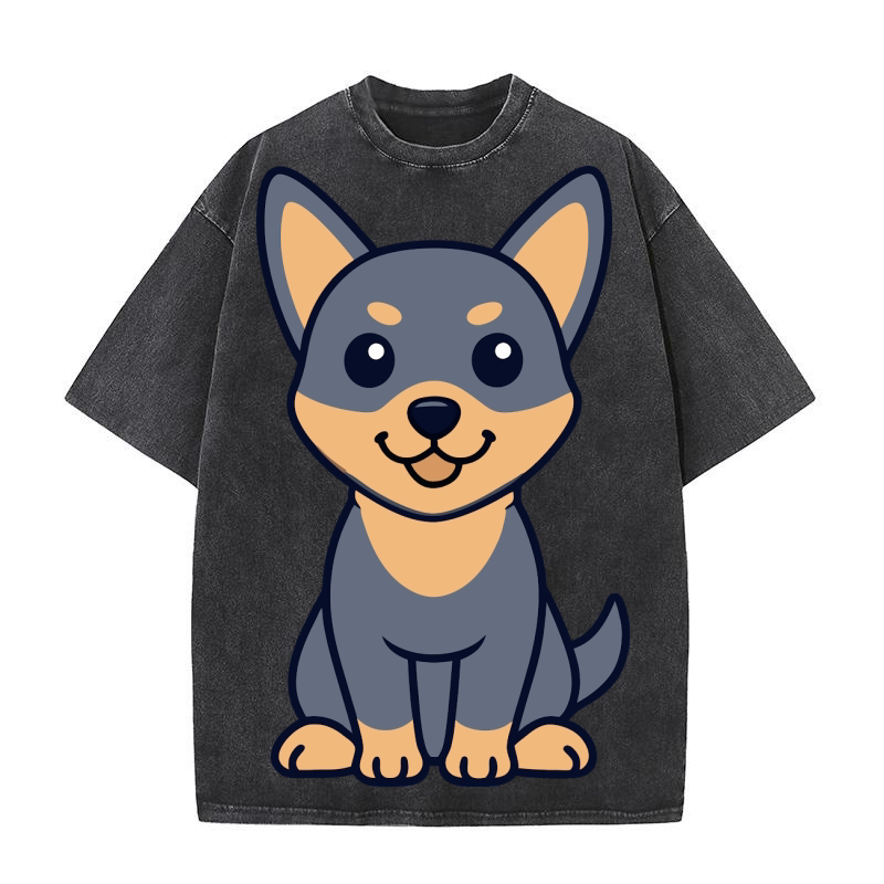 Australian Kelpie 02 Washed T-Shirt