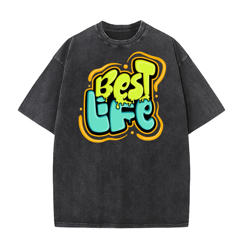 Best life Washed T-Shirt