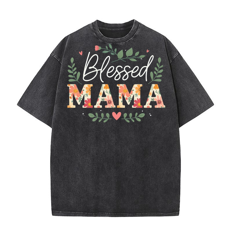 Blessed mama 1.01 Washed T-Shirt
