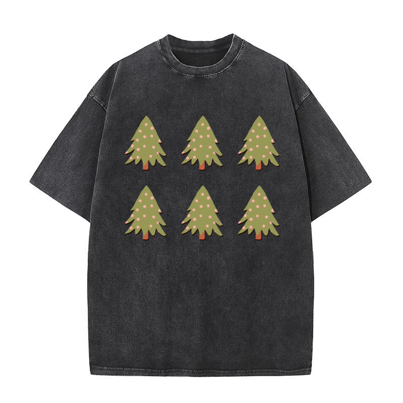 Christmas Tree (2) 6 Washed T-Shirt