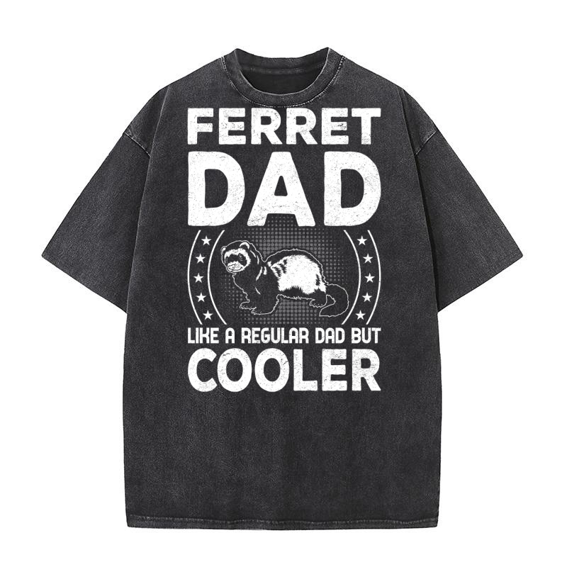Ferret dad like a regular dad but cooler (3) Washed T-Shirt