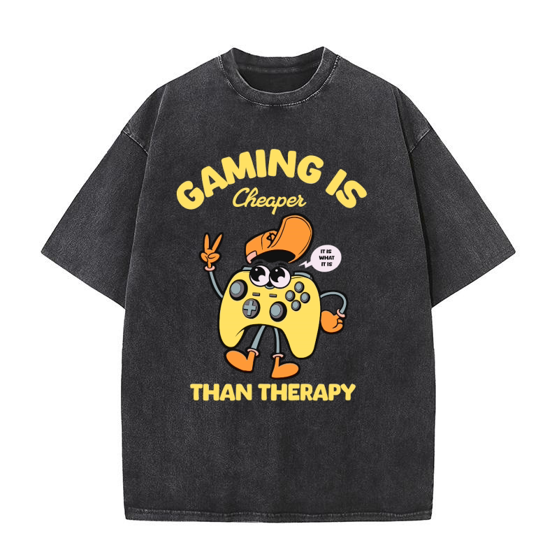 Gaming is Cheaper Washed T-Shirt
