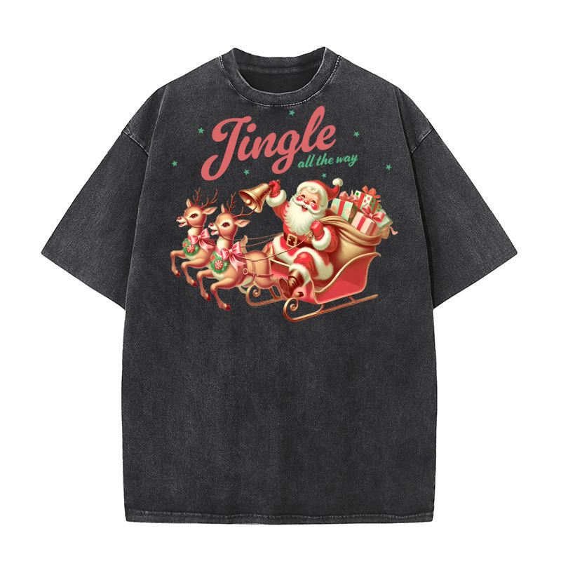 Jingle all the way Washed T-Shirt