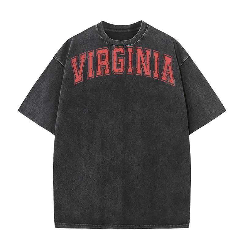 Virginia distressed Washed T-Shirt