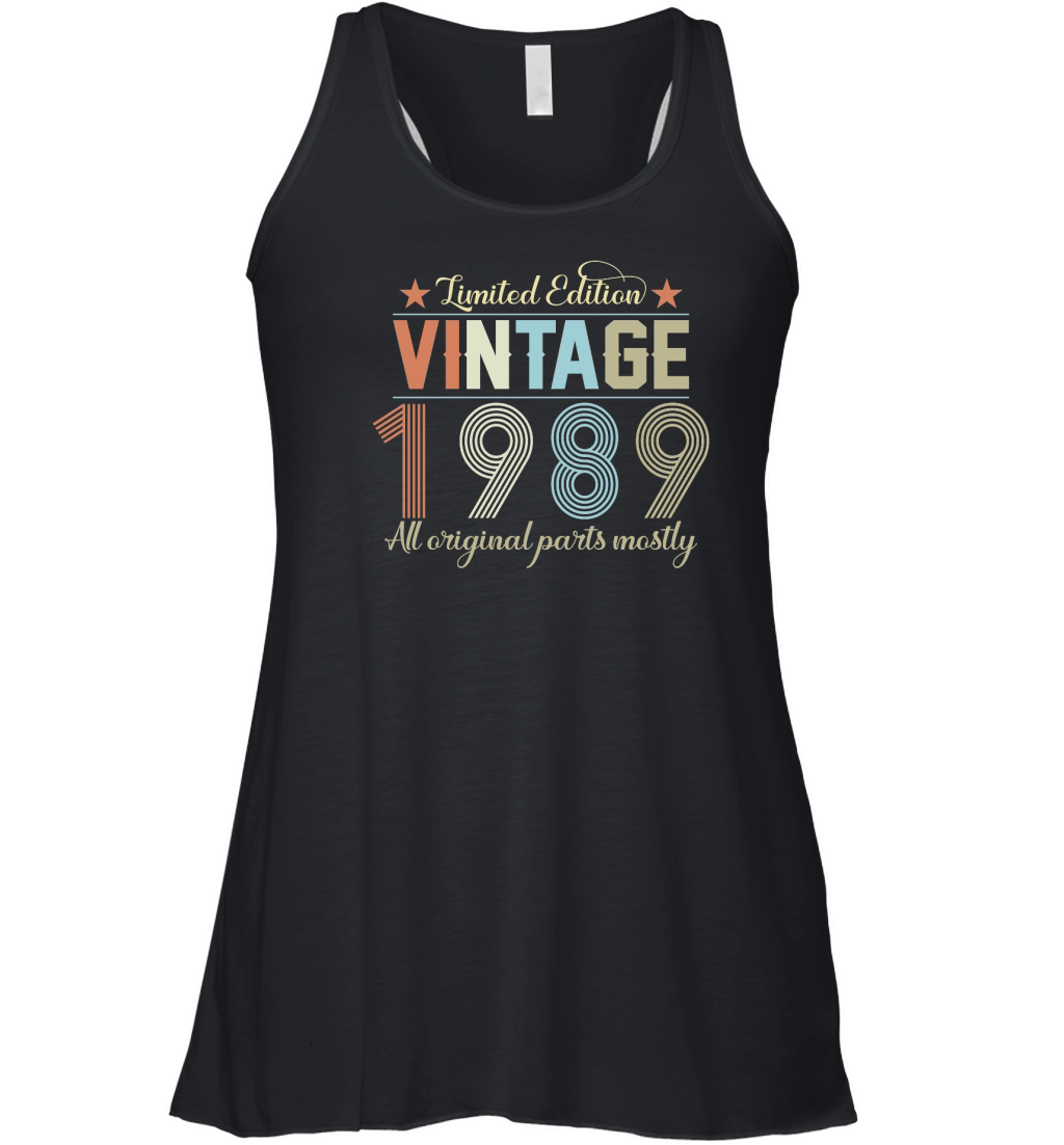 Birthday   Limited Edition Vintage 1989 Women's Flowy Tank Top