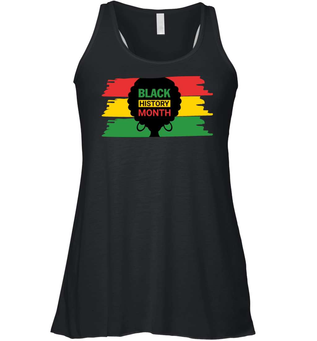 Black history month Afro Black lives matter design Women's Flowy Tank Top