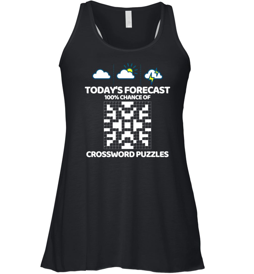 Funny Crossword Puzzle Crossword Puzzle Lover Gift Women's Flowy Tank Top