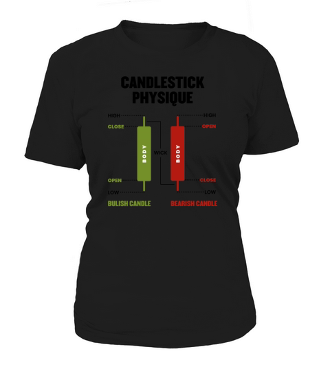 Candlestick Physique Stock Market Day Trader Women's T-Shirt