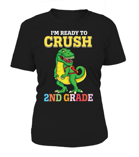 T rex Dinosaur Back to School 2nd grade Women's T-Shirt