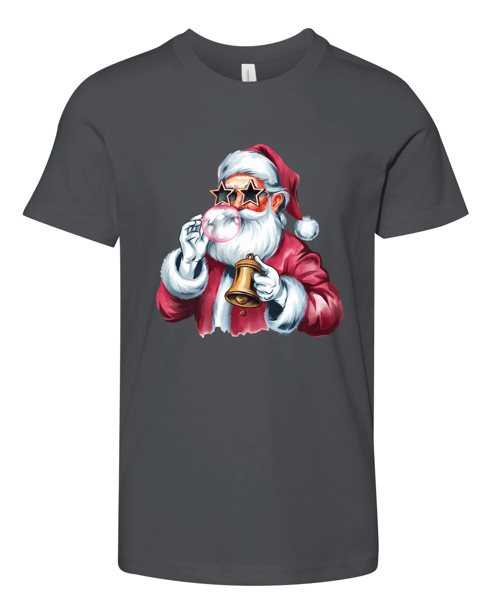 Christmas Santa Bell Vintage Christmas 02 Youth Unisex Jersey Tee