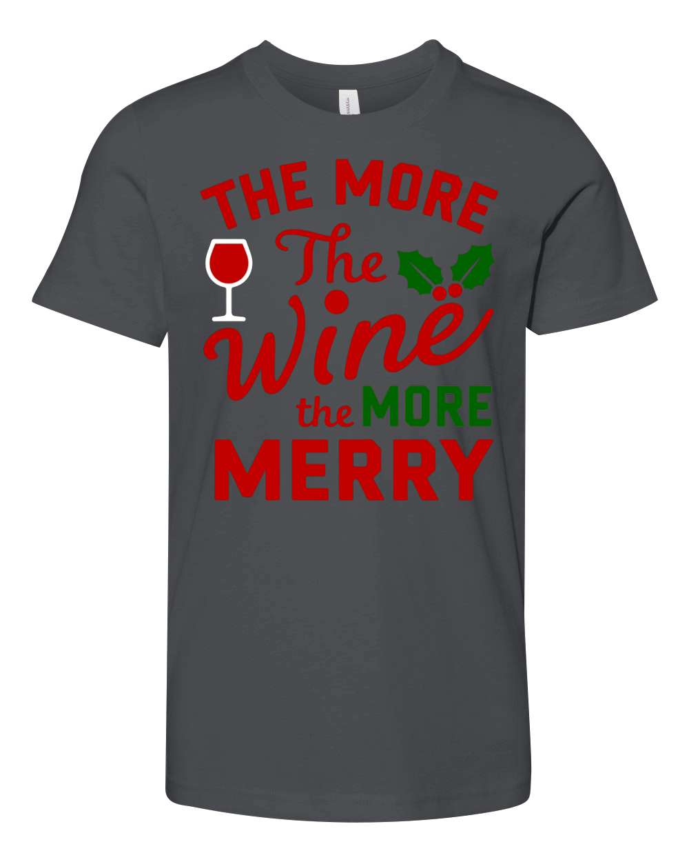 The More The Wine The More Merry Youth Unisex Jersey Tee