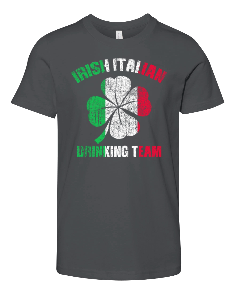 Vintage Irish Italian Drinking St Patrick s Day Te Youth Unisex Jersey Tee