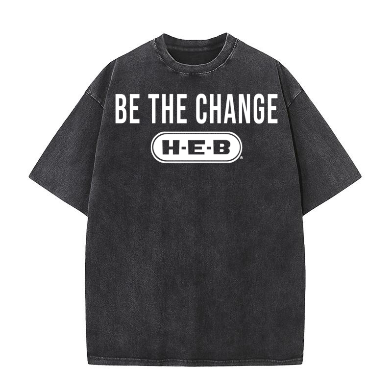 Be The Change Heb Washed T-Shirt