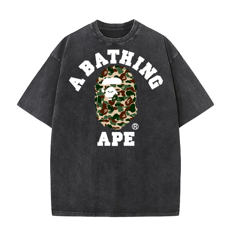 BAPE A BATHING APE - Mens Muscle T-Shirt Washed T-Shirt
