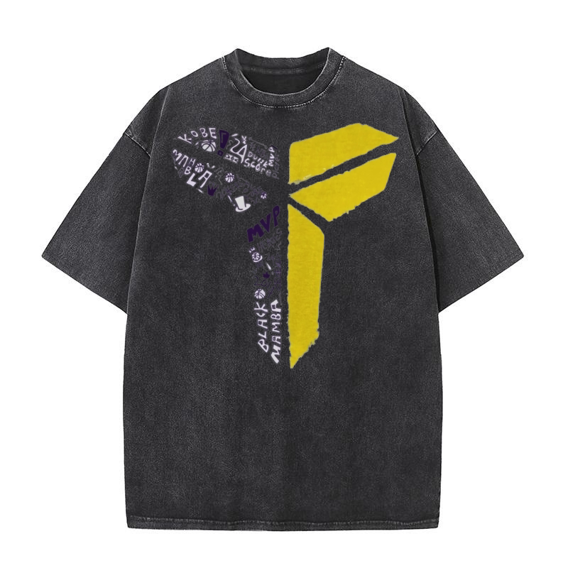 Kobe Black Mamba Inspired Tee Washed T-Shirt