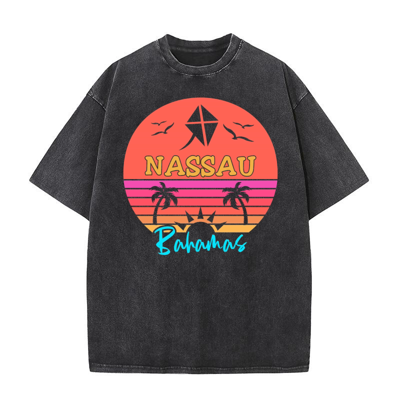 Nassau Bahamas Summer Washed T-Shirt