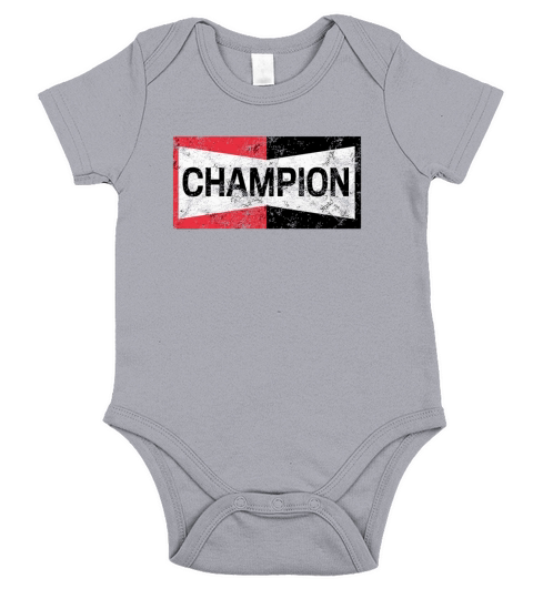 Champion Motor Sports Retro Spark Plugs Short Sleeve Baby One-Piece