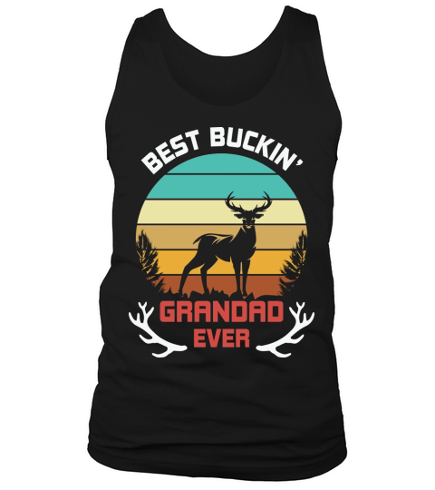 Best Buckin Grandpa Ever Deer Tank Top Unisex
