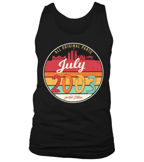 Month Of Birth July 2003 Tank Top Unisex