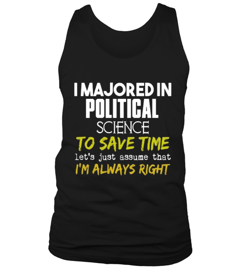 Political Science Major  for Back to School Gift Tank Top Unisex