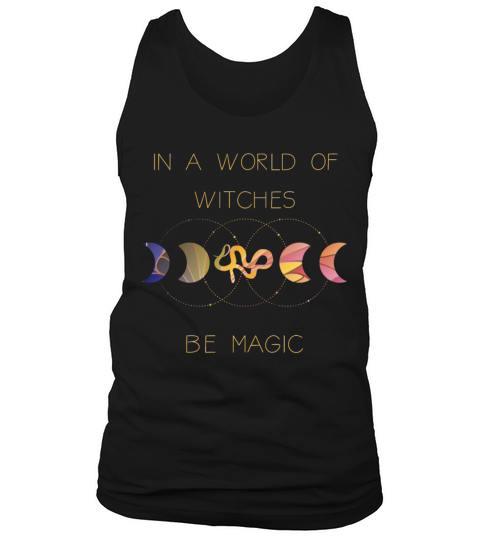 Witches Be Magic Moon Snake Art Deco Tank Top Unisex