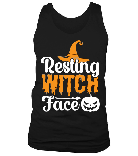 Resting Witch Face Funny Witchy Halloween Costume Tank Top Unisex