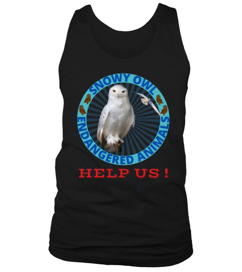 Endangered Birds Protect Snowy Owl Tank Top Unisex