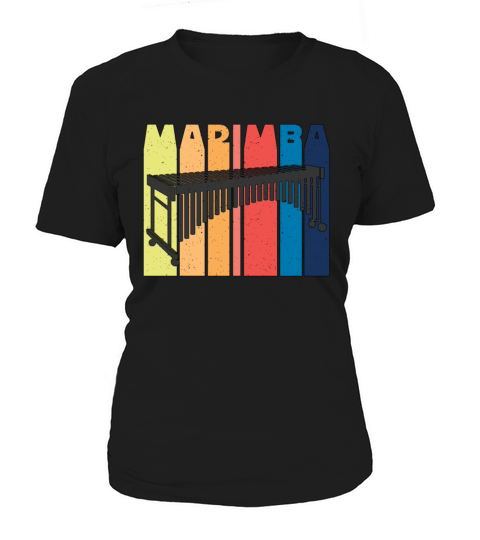 Marimba Retro Percussion Instrument Marimba Player Women's T-Shirt