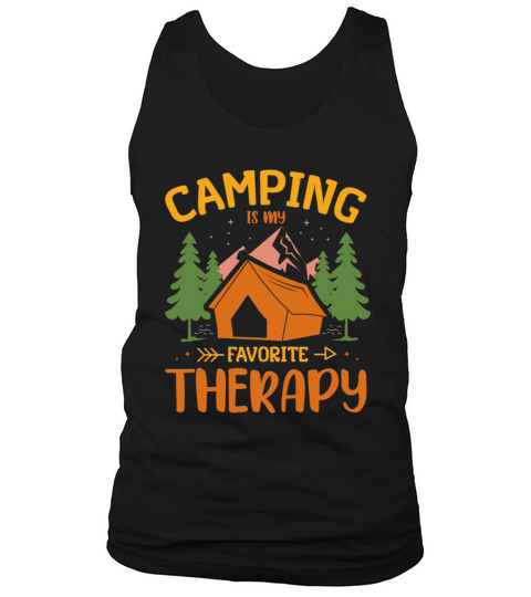 Camping Is My Favorite Therapy vintage Tank Top Unisex
