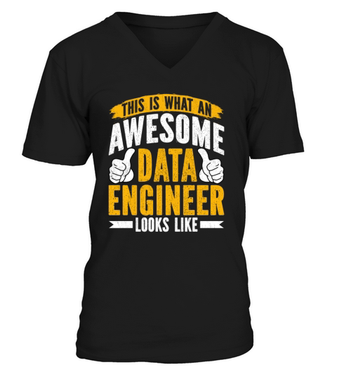 Data Engineer Funny Data Analyst Specialist V-Neck T-shirt