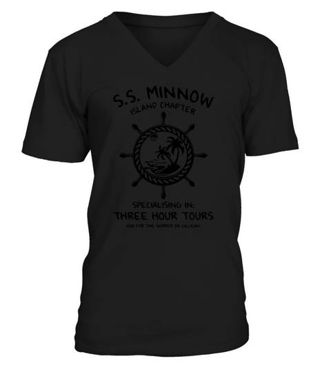 Gilligans Island SS Minnow V-Neck T-shirt
