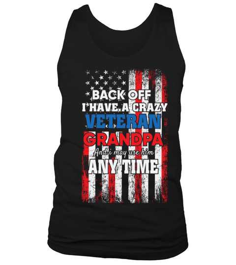 Veterans Grandpa American Flag Tank Top Unisex