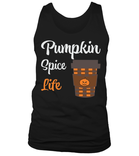 Pumpkin Spice Latte Fall Coffee Halloween Drink Tank Top Unisex