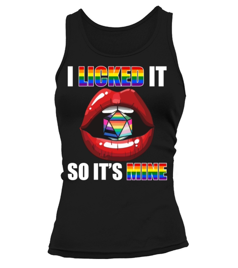 I Licked It So Its Mine DnD Dice Rainbow Tank top Woman