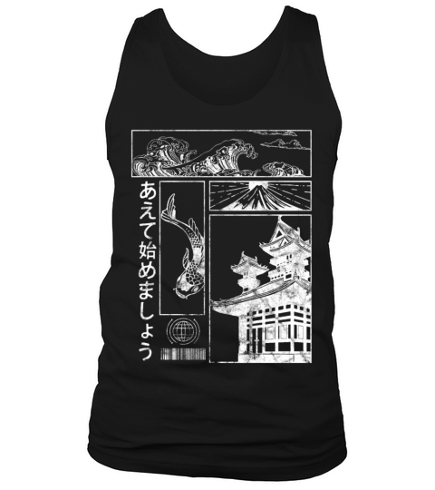 Vaporwave Aesthetic Japan Streetwear Japanese Tank Top Unisex