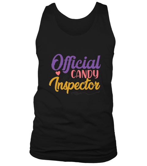 Official Candy Inspector Shirt Halloween Tank Top Unisex