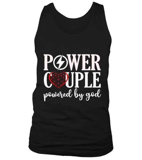 Power Couple Powered by God Tank Top Unisex