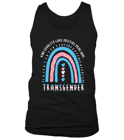 Trans Quote Transgender Boho Rainbow Tank Top Unisex