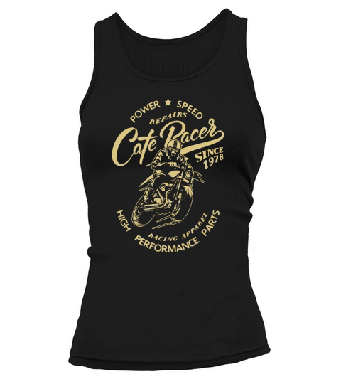 Racing vintage Cafe Racer Motorcycle T Shirt Tank top Woman