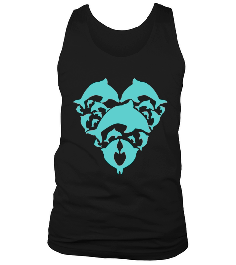 Dolphin Heart Tank Top Unisex